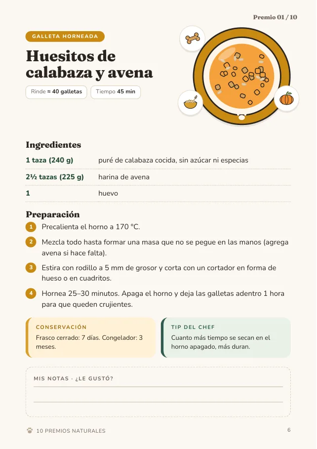 Página de muestra del libro Chef Canino
